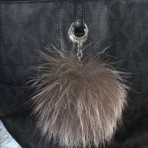 Michael Kors pom Pom key chain